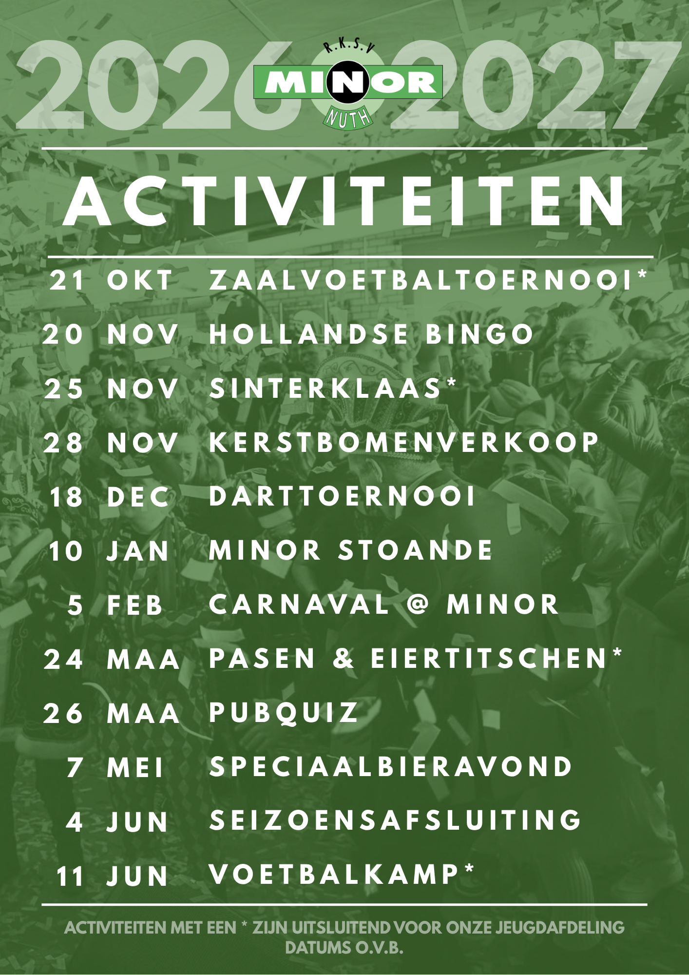 Activiteitenkalender 2026/2027