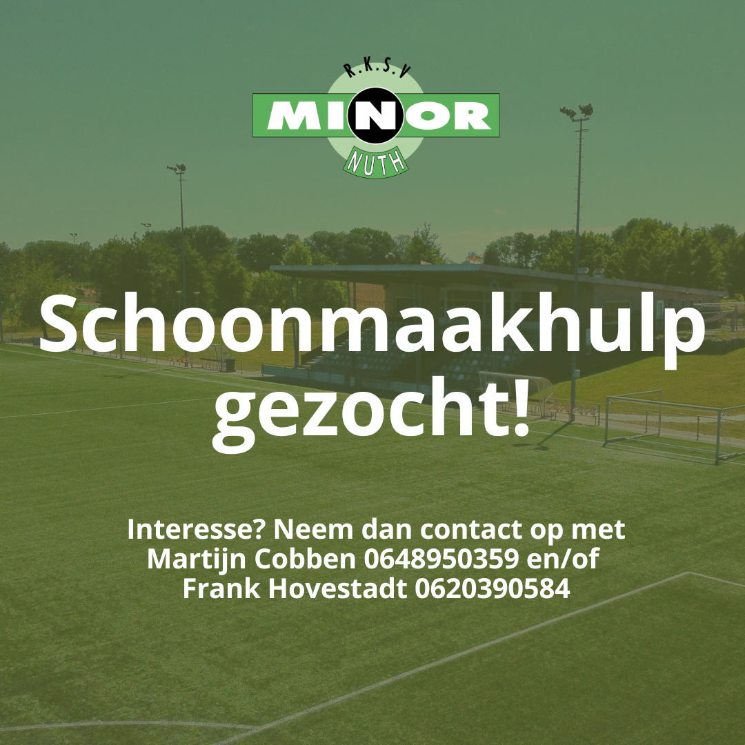 Schoonmaakhulp gezocht!